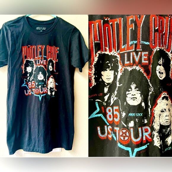 MOTLEY CRUE LIVE ‘85 TOUR TEE UNISEX  SIZE S/M - Picture 1 of 5
